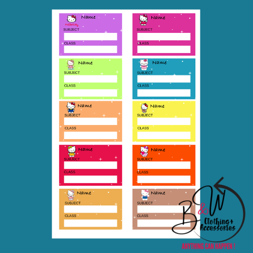 Book Labels 10PK